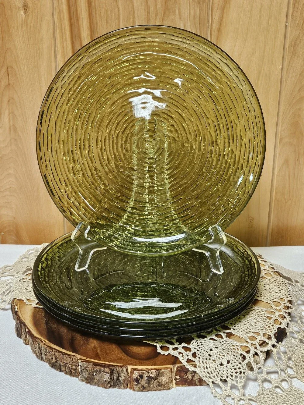 Vintage Set Of 4 Anchor Hocking Soreno 10